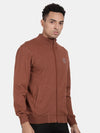 T-Base Mock Neck Front-Open Sweatshirt