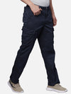 T-Base Men Navy Blue Cargos Trousers