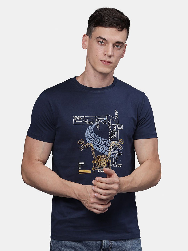 T-Base Men Printed T-Shirt