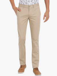 T-Base Men Cream-Coloured Core Chino Trousers