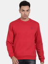 T-Base Round Neck Long Sleeves Cotton Ribbed Sweatshirt