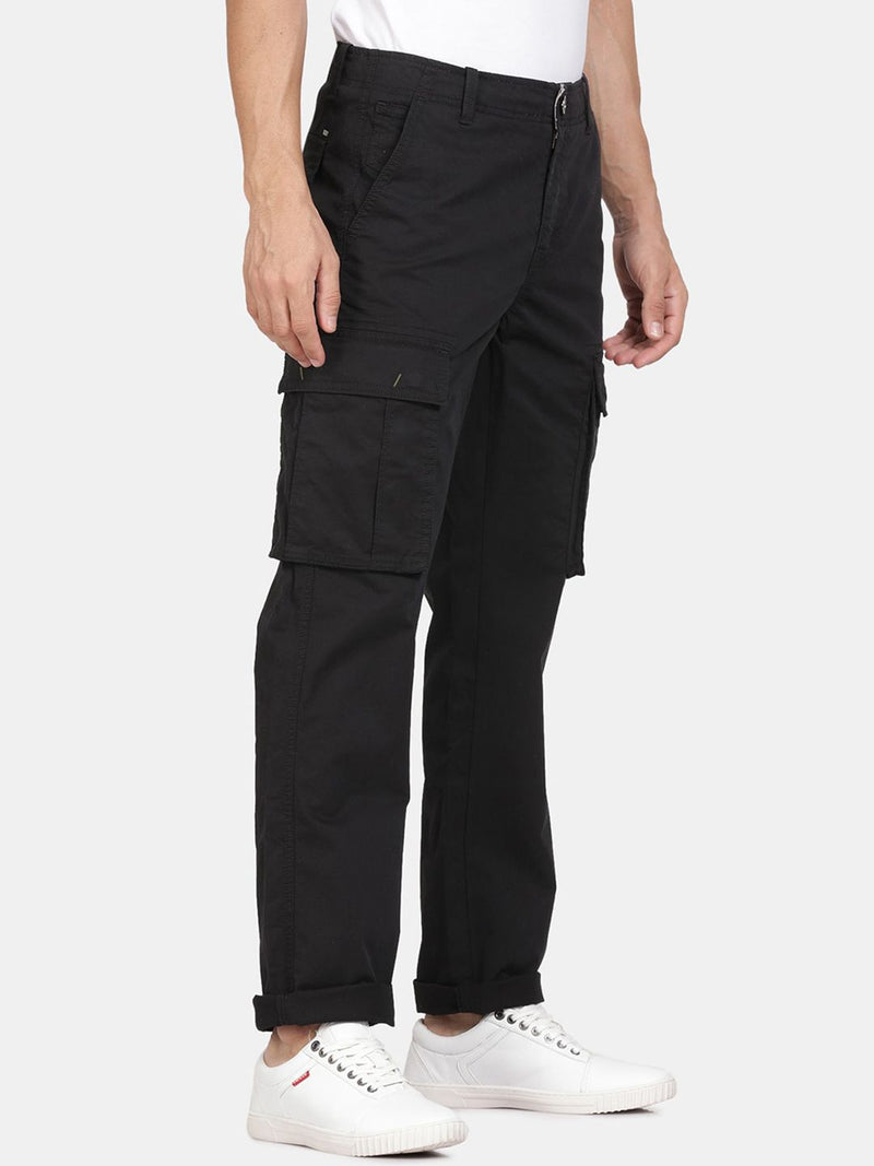 T-Base Men Mid-Rise Cargos Trousers