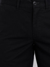 T-Base Men Black Easy Wash Trousers