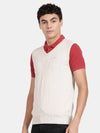 T-Base V-Neck Sleeveless Cotton Sweater Vest