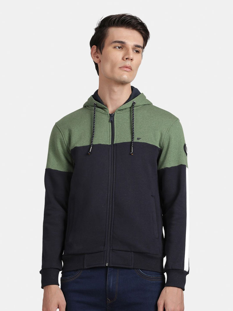 T-Base Colourblocked Hooded Sweatshirt