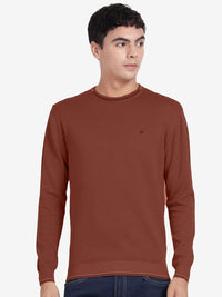 Crew Neck Rustic Melange Full Sleeve Pullover