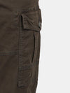 Forest Green Solid Cargo Pants