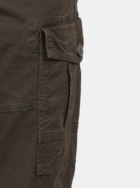 T-Base Men Mid-Rise Flat-Front Cargos