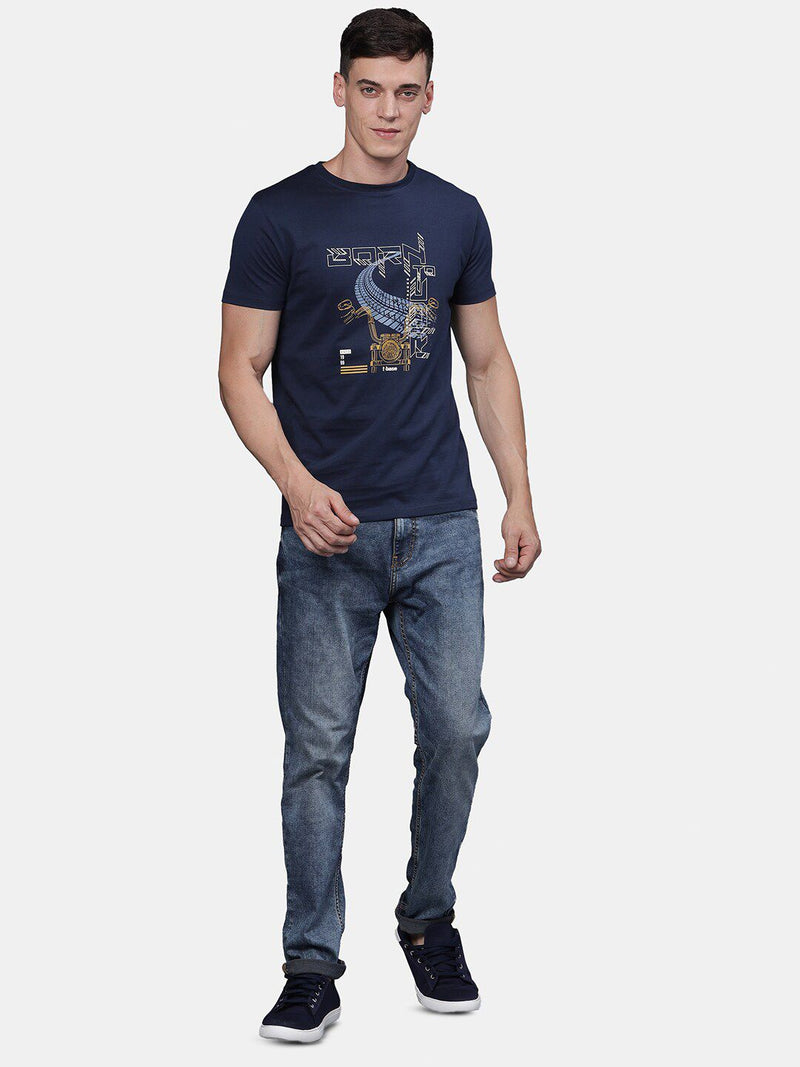 T-Base Men Printed T-Shirt