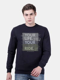 T-Base Printed Round Neck Sweatshirt