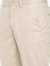 T-Base Men Cream-Coloured Core Chinos Trousers