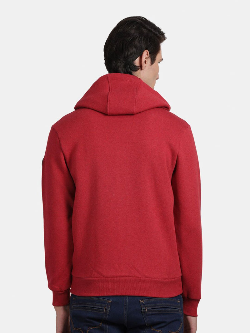 T-Base Hooded Front-Open Sweatshirt