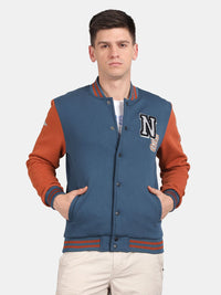 t-base Mock Collar Varsity Jacket