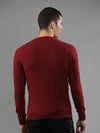 T-Base Men Red Solid Pullover