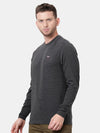 T-Base Men Black Solid T-Shirt