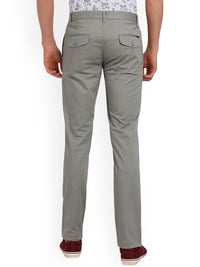 T-Base Men Grey Easy Wash Trousers