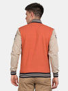 t-base Mock Collar Varsity Jacket