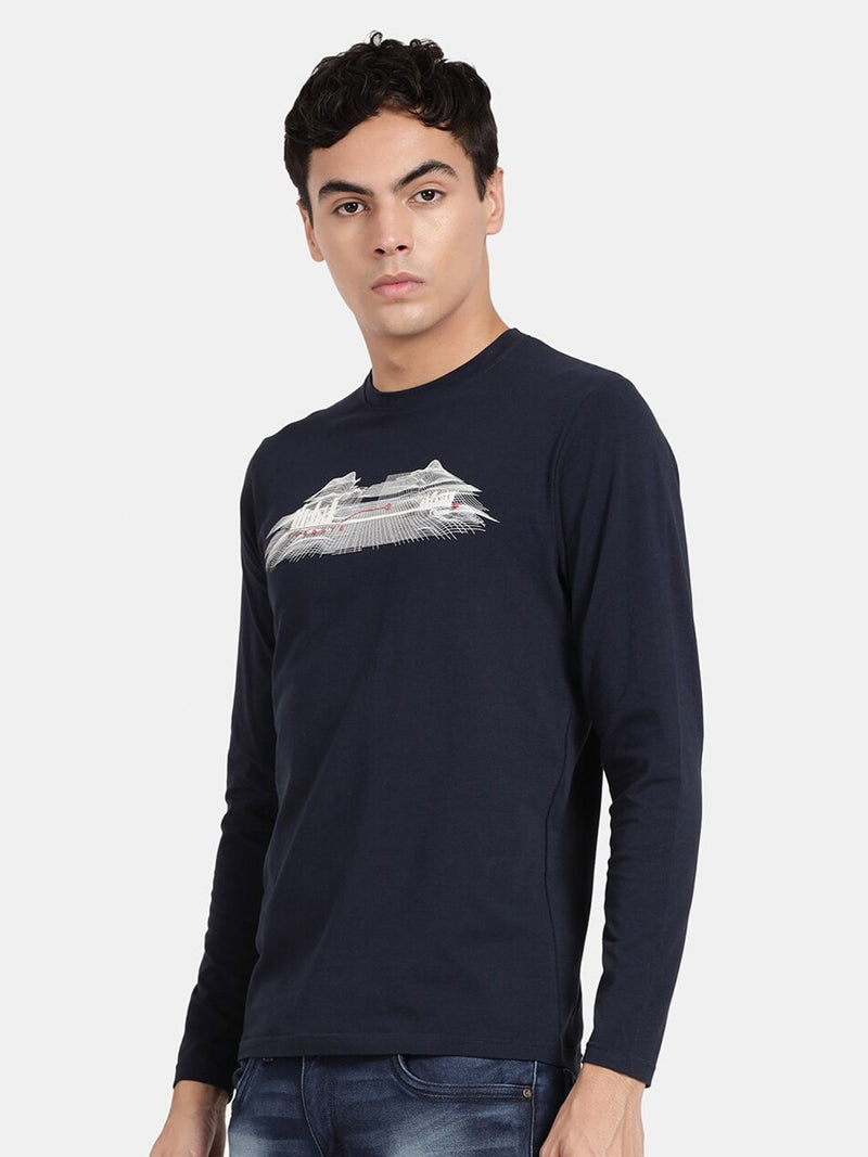 T-Base Graphic Printed Long Sleeves T-Shirt