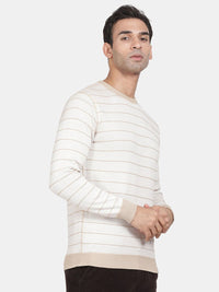 T-Base Striped Cotton Reversible Pullover