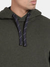 T-Base Colourblocked Hooded Pullover Sweatshirt