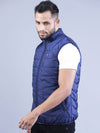 t-base Men Blue Windcheater Padded Jacket