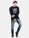 T-Base Printed Round Neck Sweatshirt