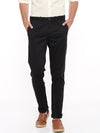 T-Base Men Black Easy Wash Trousers