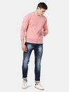 T-Base Men Pink Sweater Vest