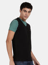 T-Base V-Neck Sleeveless Cotton Sweater Vest