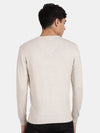 V Neck Moonbeam Melange Full Sleeve Pullover