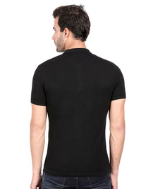 T-Base Men Black & Rich Black T-Shirt