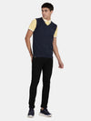 T-Base V-Neck Sleeveless Pullover Cotton Sweater Vest