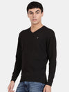 T-Base V-Neck Cotton Pullover Sweater