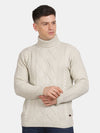 T-Base Turtle Neck Long Sleeves Cable Knit Pullover