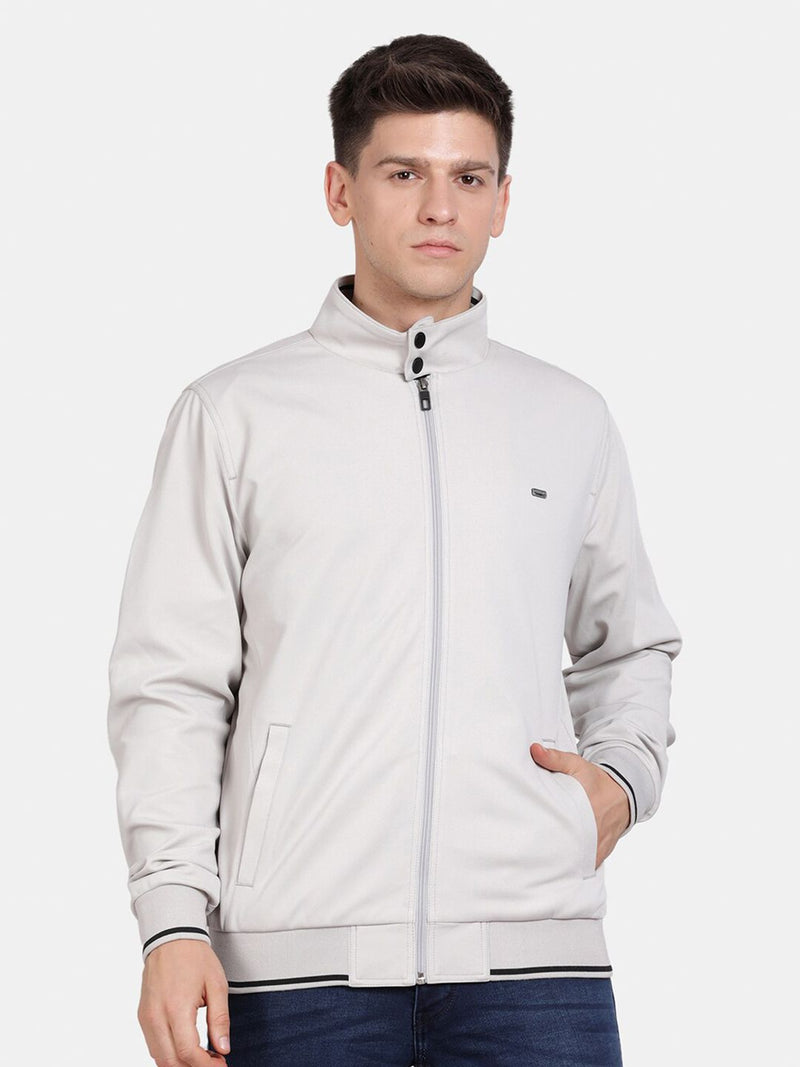 t-base Mock Collar Insulator Bomber Jacket