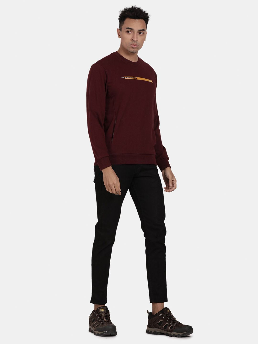 T-Base Round Neck Long Sleeve Sweatshirt