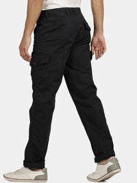 Blue Graphite Solid Cargo Pant