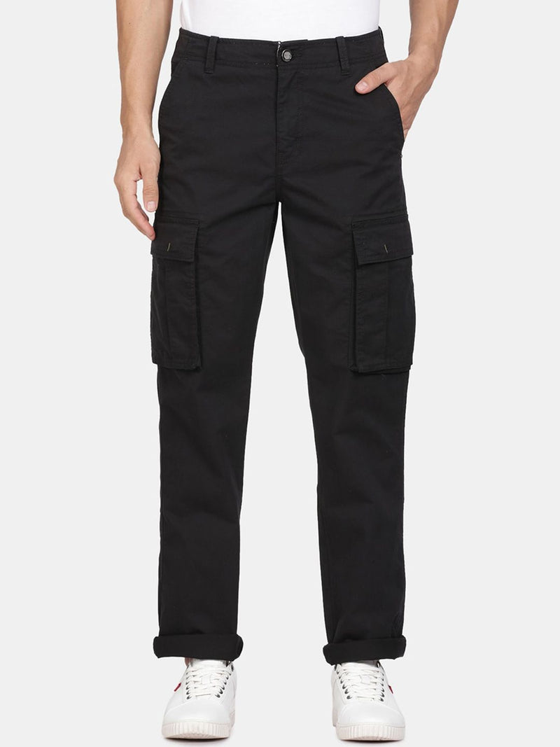 T-Base Men Mid-Rise Cargos Trousers