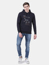 T-Base Printed Hooded Sweatshirt