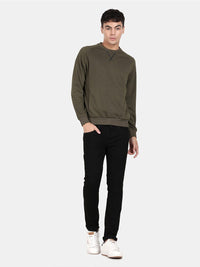 T-Base Round Neck Pullover Sweatshirt