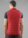 t-base Men Red Windcheater Padded Jacket