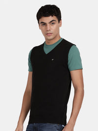 T-Base V-Neck Sleeveless Cotton Sweater Vest