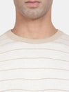 T-Base Striped Cotton Reversible Pullover