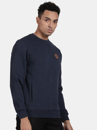 CREW NECK SWEATSHIRT WITH CHEST GRAPHIC