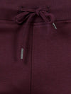 T-Base Men Burgundy Solid Cotton Track Pant