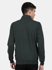 T-Base High Neck Front-Open Sweatshirt