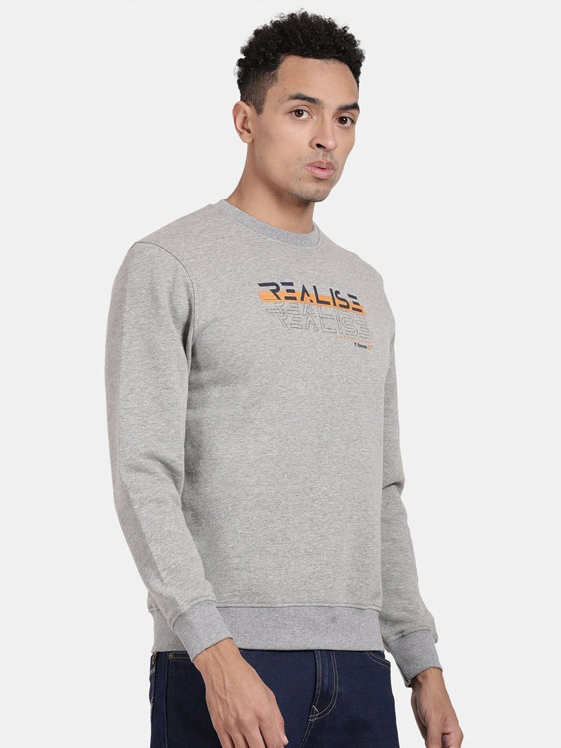 T-Base Typography Printed Pullover