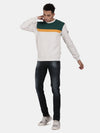 T-Base Colourblocked Round Neck Pullover