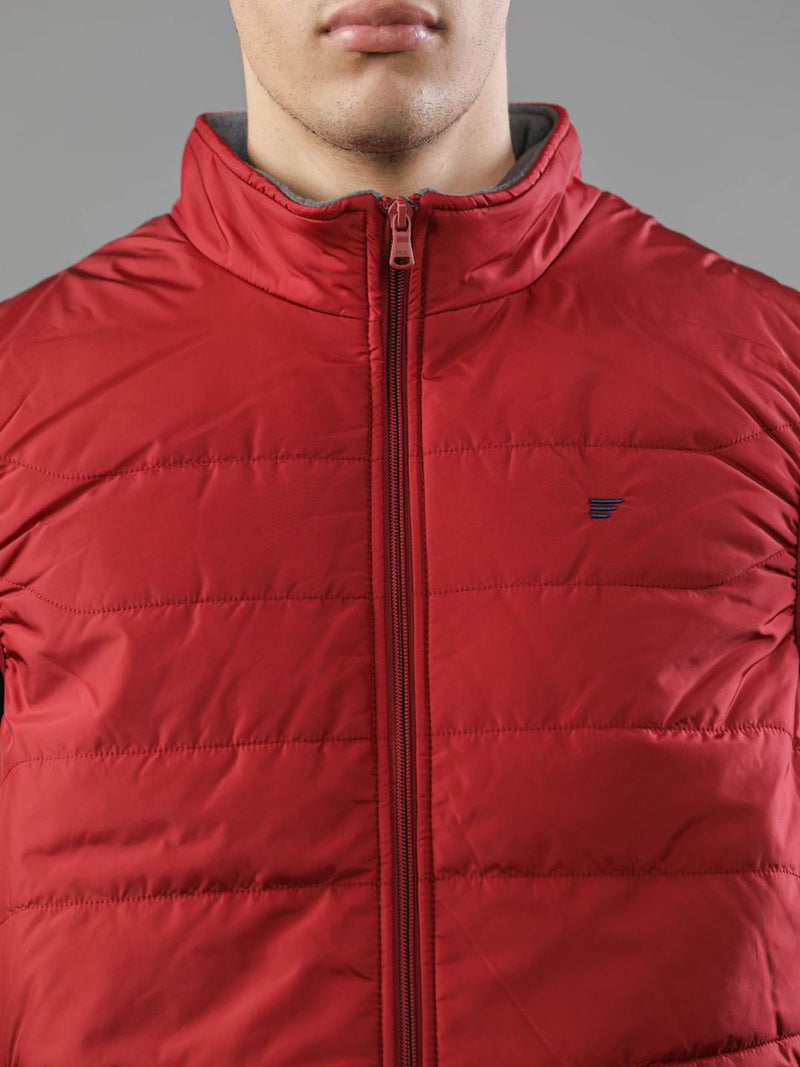 t-base Men Red Windcheater Padded Jacket