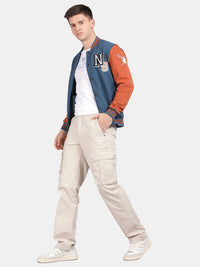 t-base Mock Collar Varsity Jacket